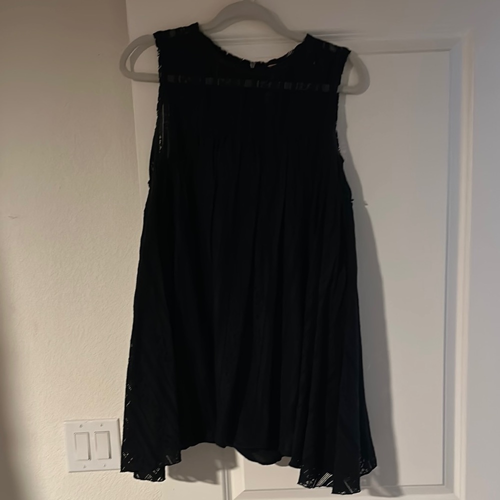 Free People Black Lace Dress